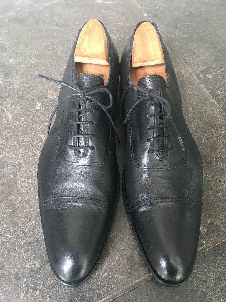 N.D.C. handgemaakte oxford schoenen zwart 43 NIEUW, Linea Due, Zwart, Nieuw, Ophalen of Verzenden