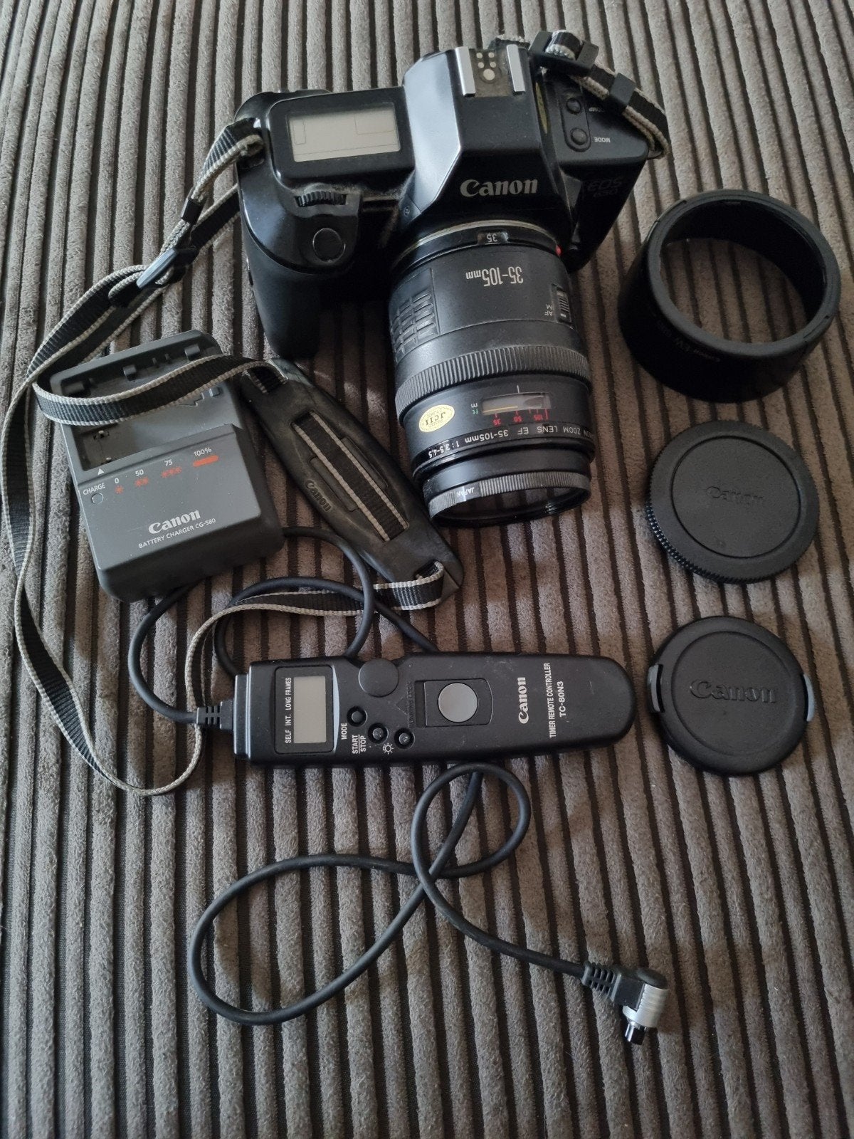 Canon EOS 650 Spiegelreflexcamera met accessoires, Ophalen of Verzenden, Gebruikt, Spiegelreflex, Canon