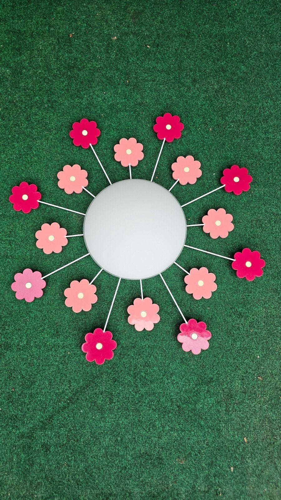 Leuke bloemenlamp voor de kinderkamer, Ophalen, Zo goed als nieuw, E27 (groot), Overige merken