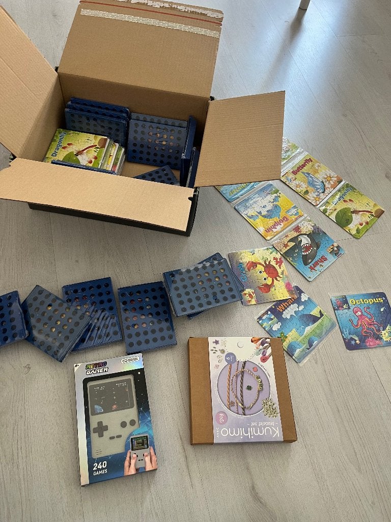 Kinder kado verjaardag spellen puzzels uitdeelzakjes, Ophalen of Verzenden
