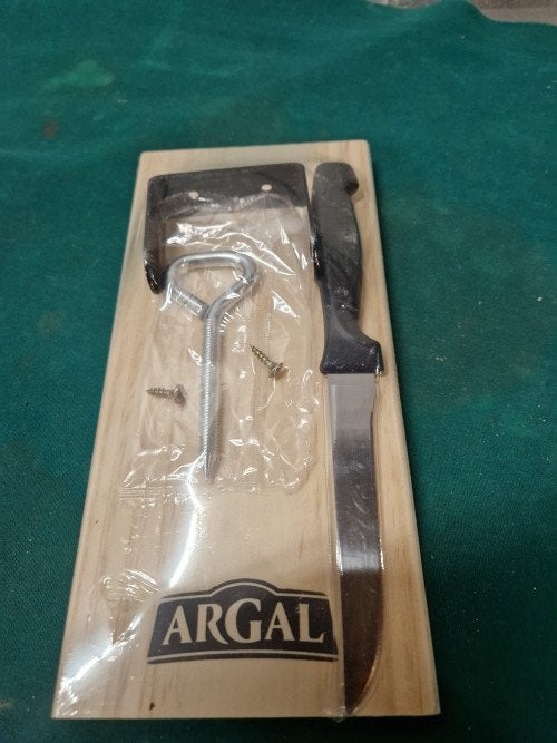 snijplank argal met houder en mes, Ophalen of Verzenden, 'T Olde Gre-j, Info@toldegrej.nl, Endepoelstraat 20f Didam