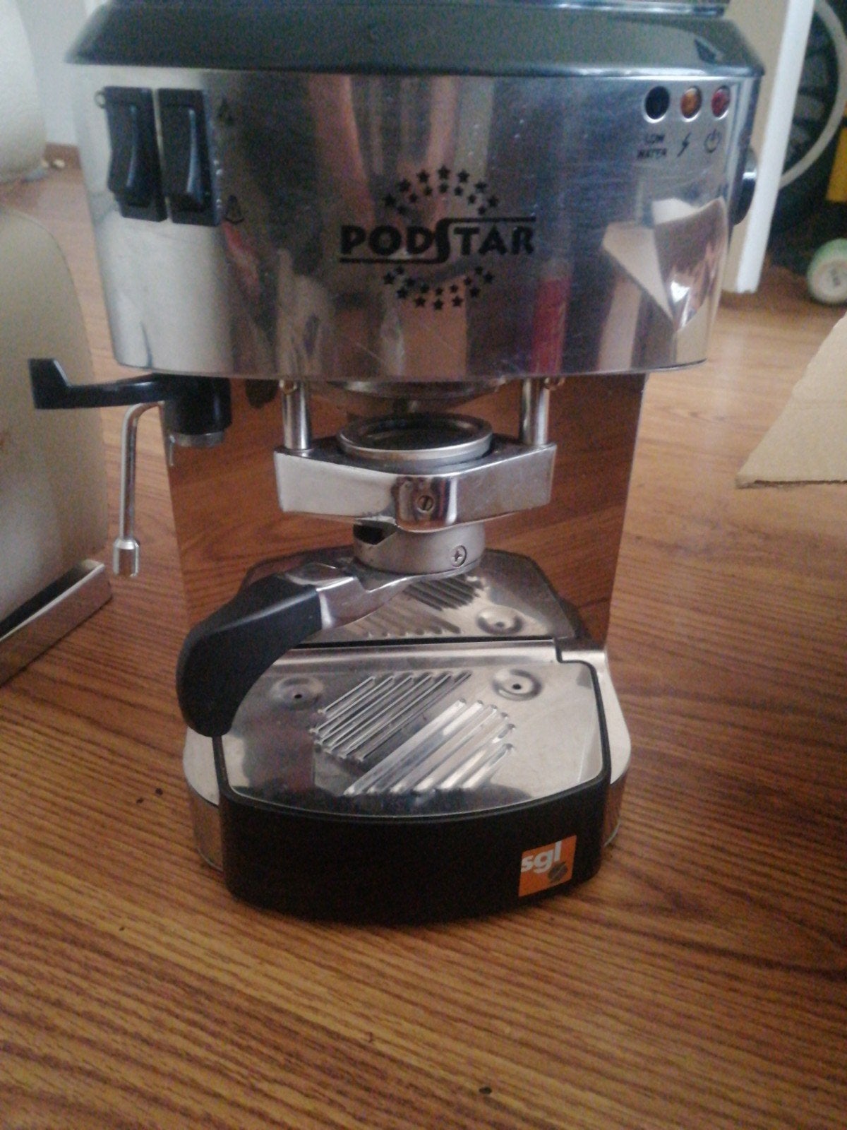 Koffie machine met 250 pads, Ophalen of Verzenden, Zo goed als nieuw, Koffiemachine