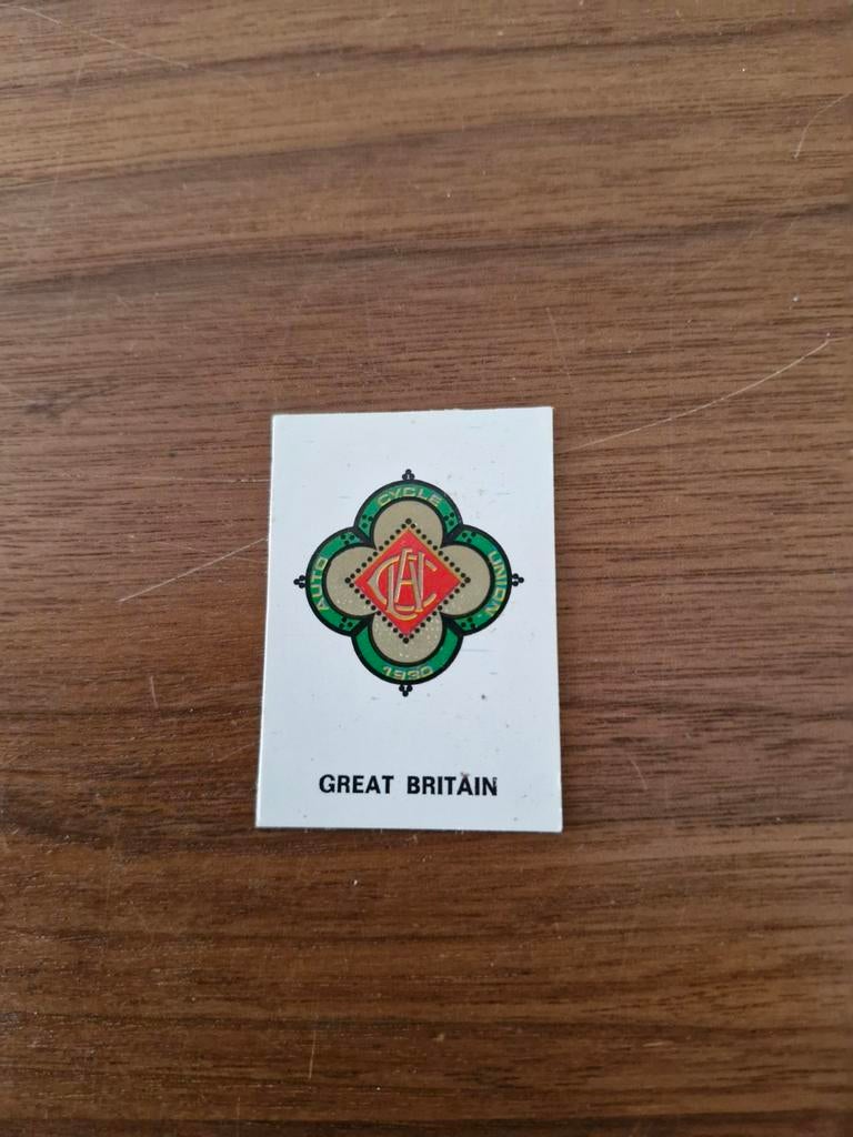7241 Vintage Auto-Cycle Union Great Britain Sticker 1930, Ophalen of Verzenden, Gebruikt, Auto of Motor
