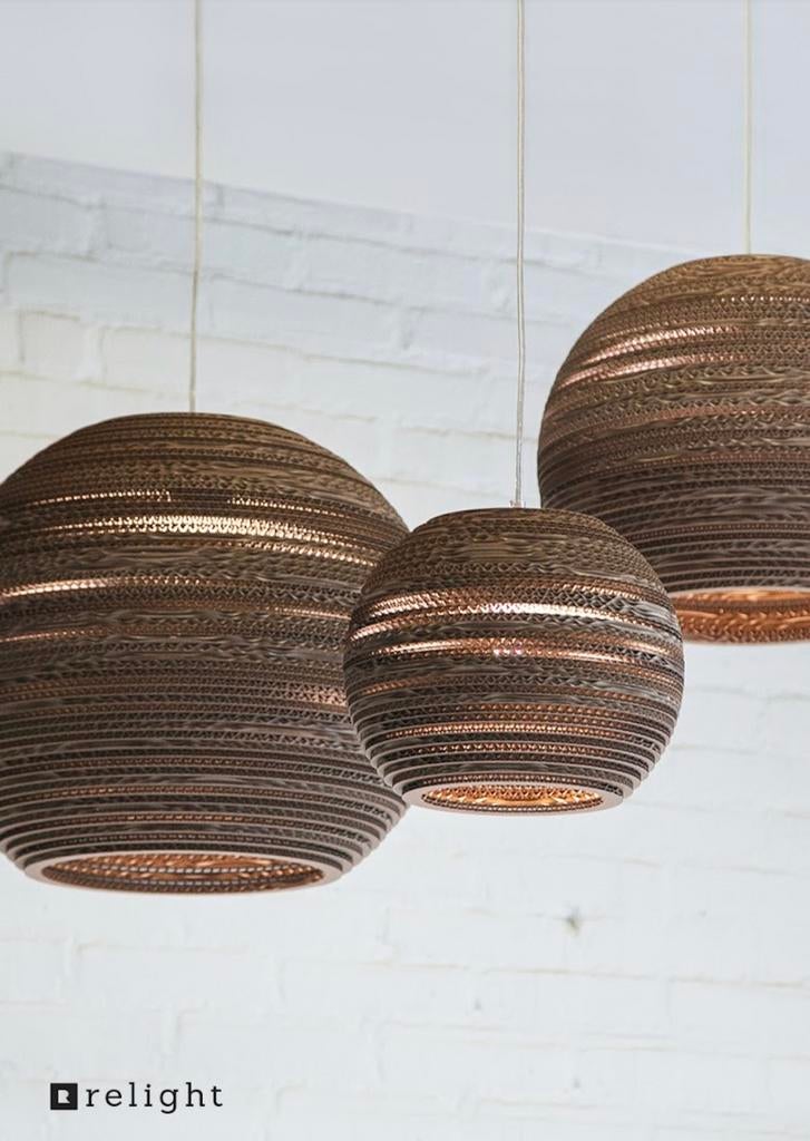 Super hippe kartonnen hanglampen Relight 2 stuks, Huis en Inrichting, Ophalen, Nieuw, Minder dan 50 cm