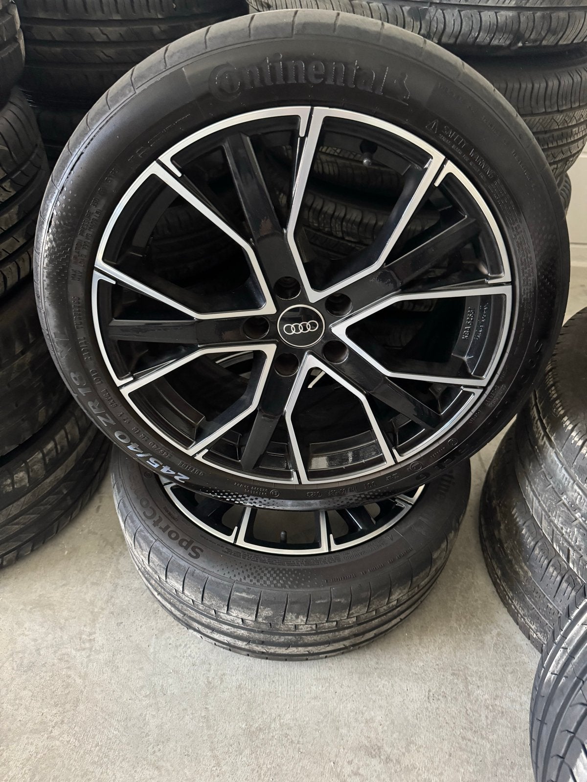 18 inch Audi velgen 5x112 met zomerbanden, Auto-onderdelen, Banden en Velgen, 18 inch, 245 mm, Banden en Velgen, Nieuw