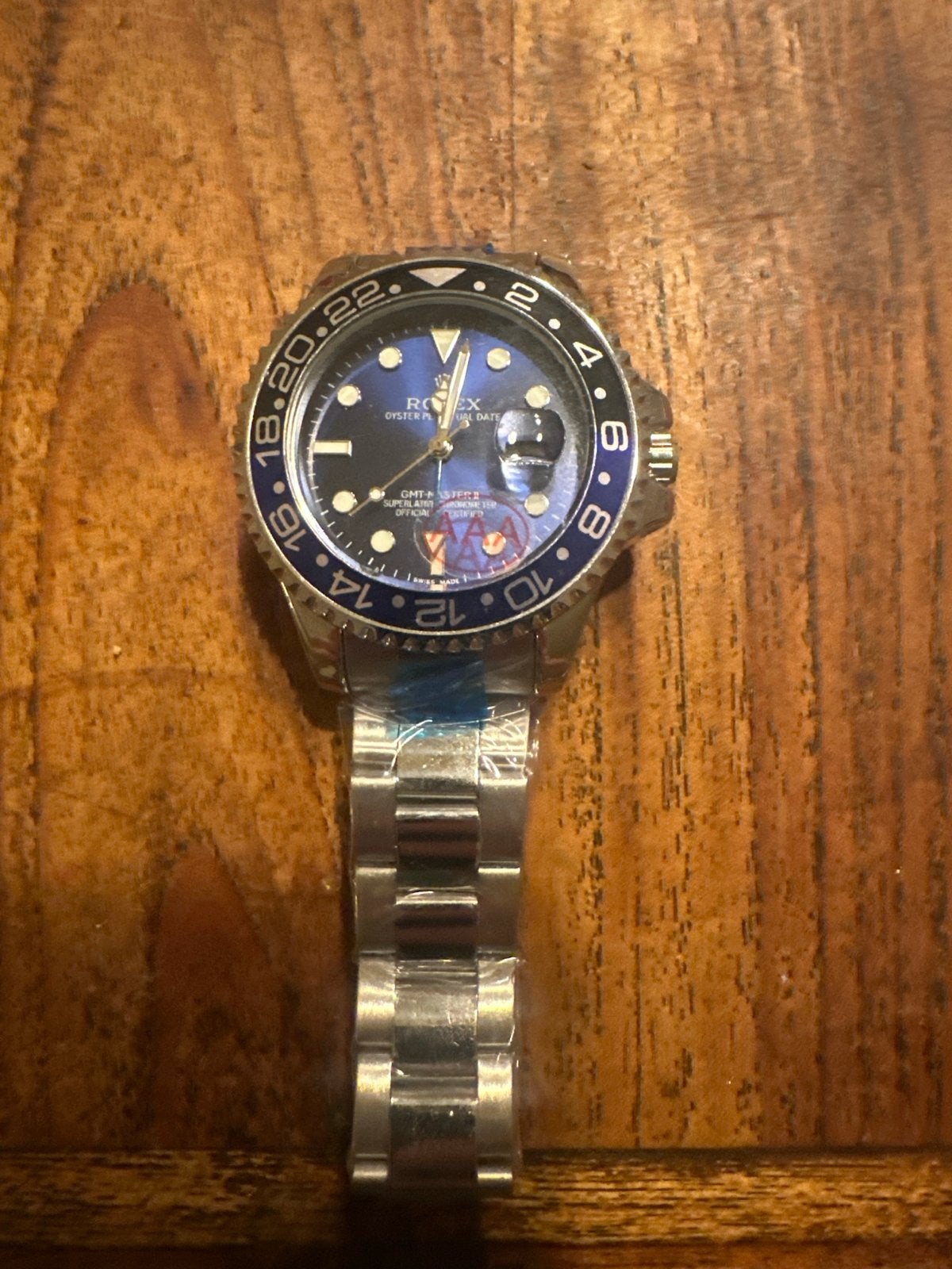 Rolex GMT-Master II 'Batman', Overige merken, Staal, Polshorloge, Nieuw