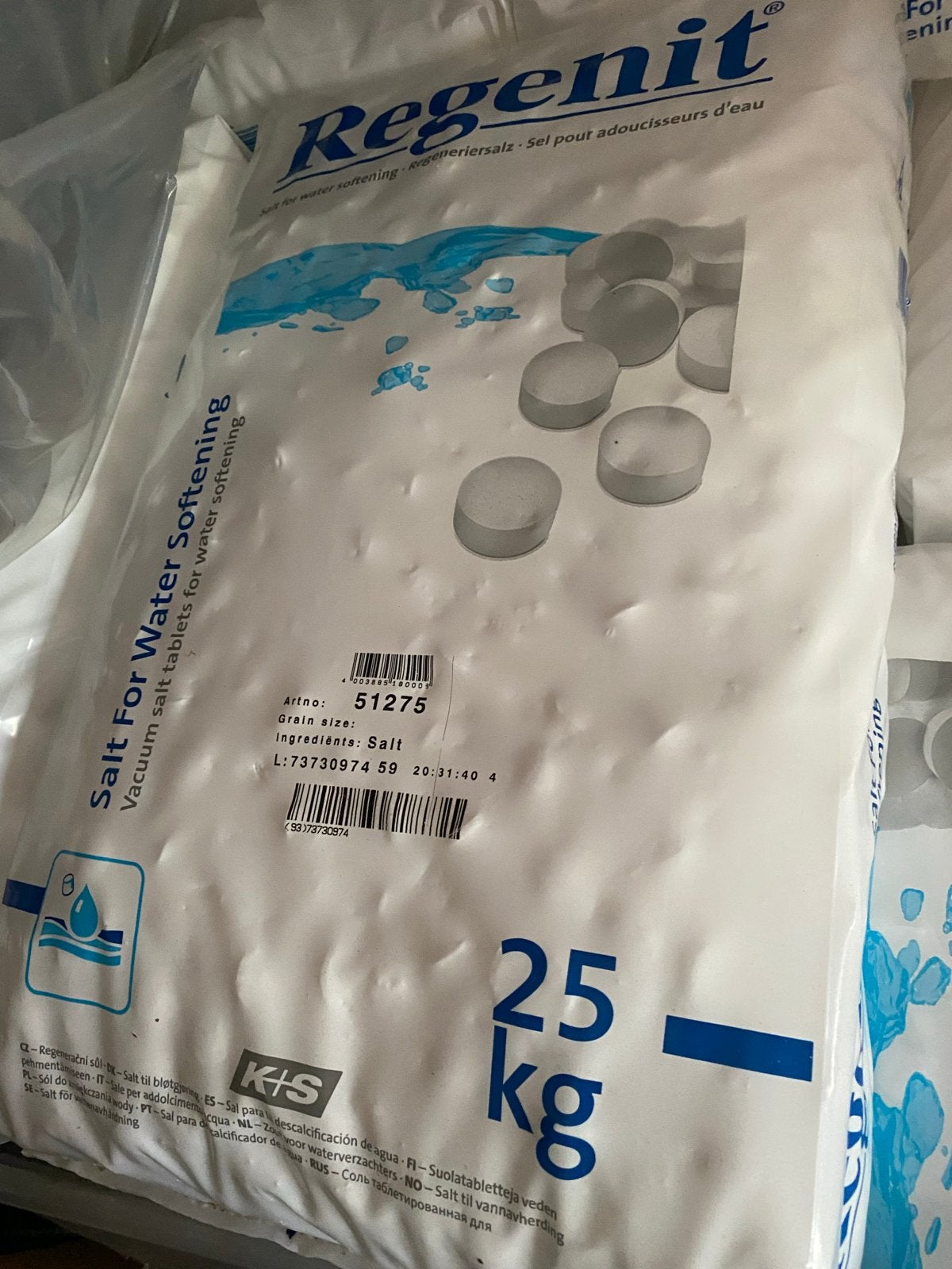 Regenit Zout voor waterontharding - 25 kg, Ophalen, Nieuw