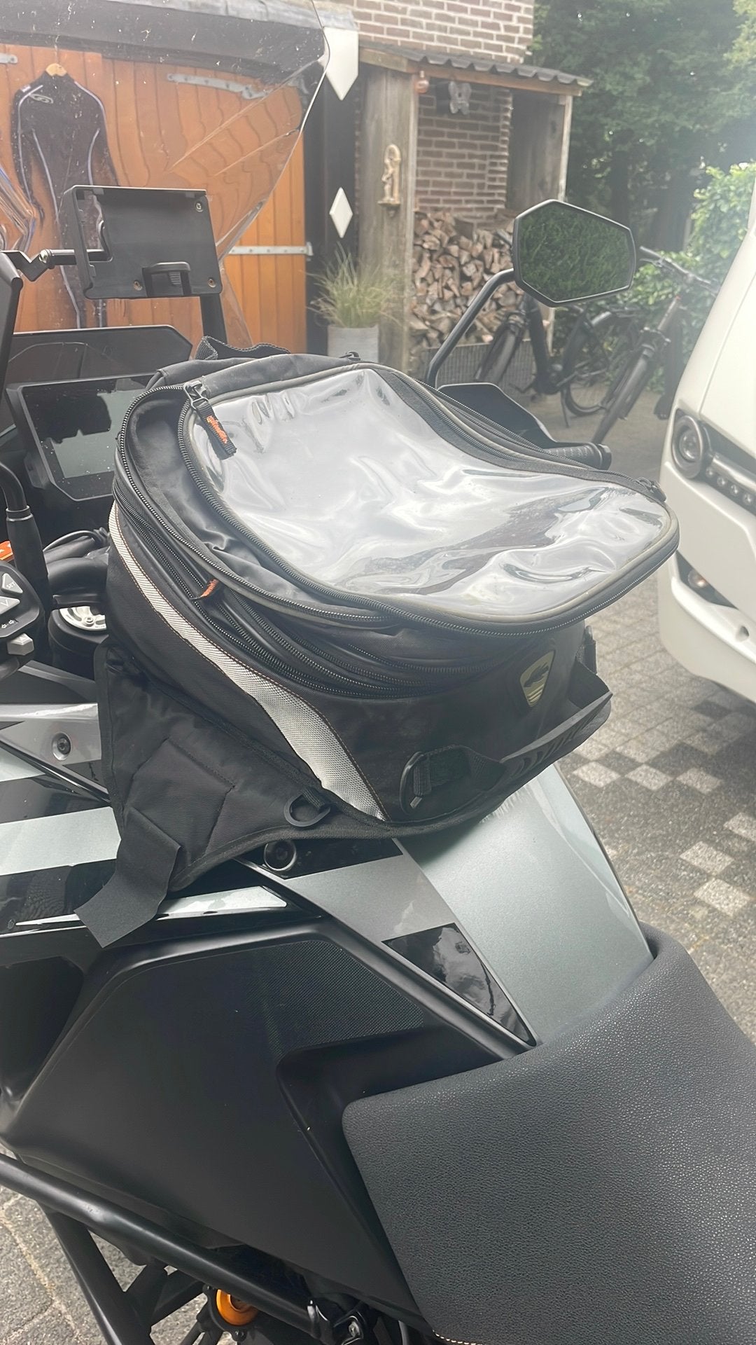 3 delige Motortas magnetisch, Ophalen of Verzenden, Zo goed als nieuw
