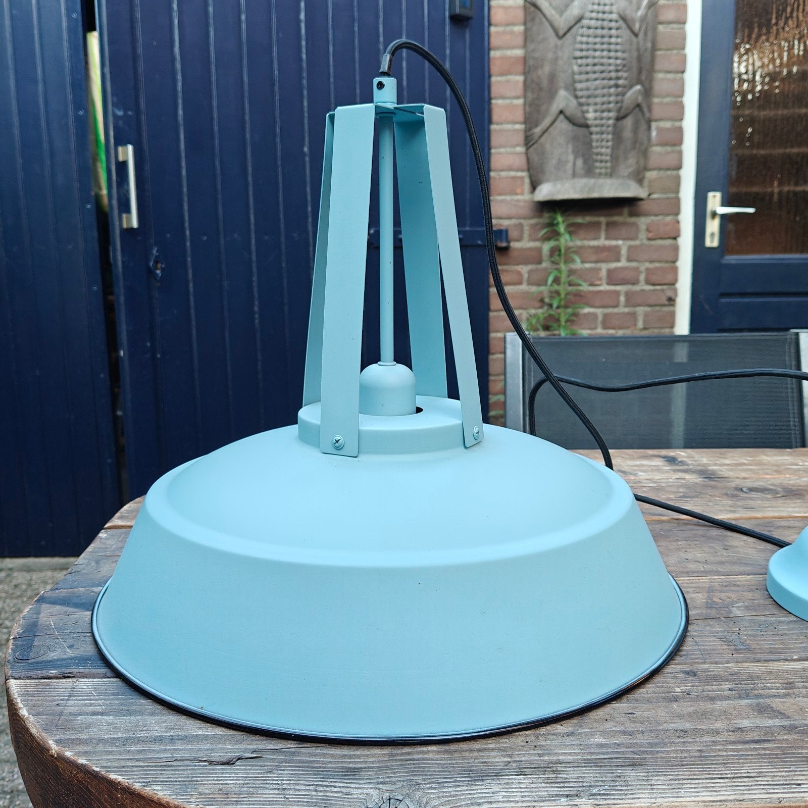 Hanglamp te koop zgan, Modern landelijk, Zo goed als nieuw, Metaal, E27 (groot)