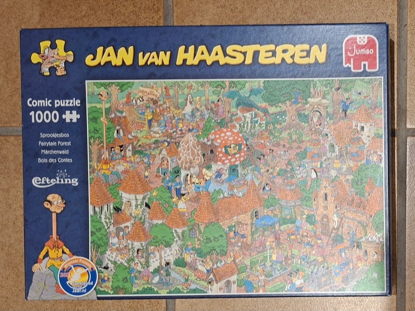 Jan van Haasteren puzzel 1000 stukjes - Sprookjesbos, Ophalen of Verzenden, 500 t/m 1500 stukjes, Zo goed als nieuw