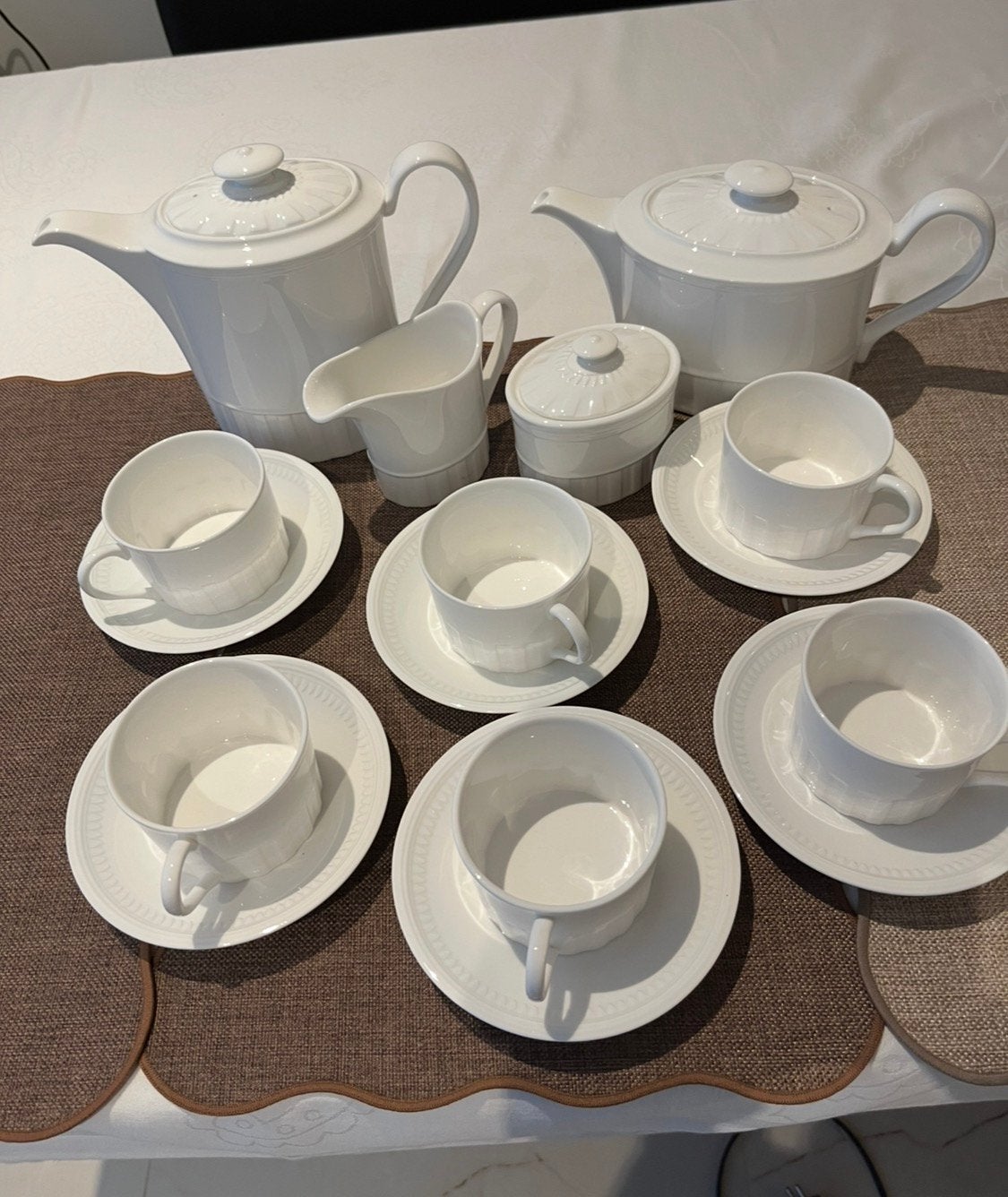 Wedgwood thee servies en koffie pot, Antiek en Kunst, Ophalen