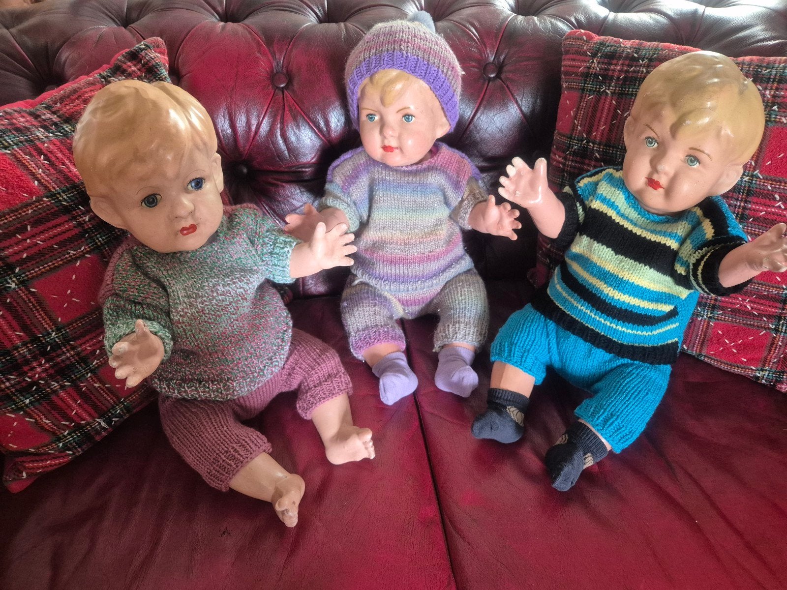 3 Wildebras babypoppen - 60 cm samen 65,-, Ophalen of Verzenden