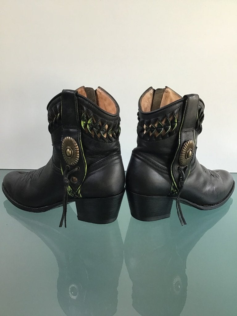 Sendra 37 bruin zwart | Boho leren boots | Gratis verzenden, Sendra, Bruin, Verzenden, Lage of Enkellaarzen