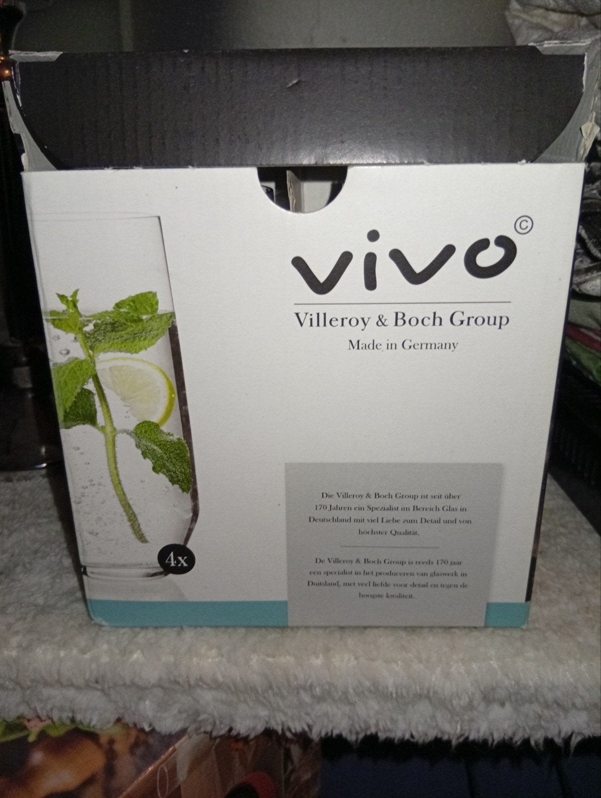 Vivo Villeroy & Boch Group longdrinkglazen (4 stuks), Nieuw, Ophalen of Verzenden, Overige merken, Glas