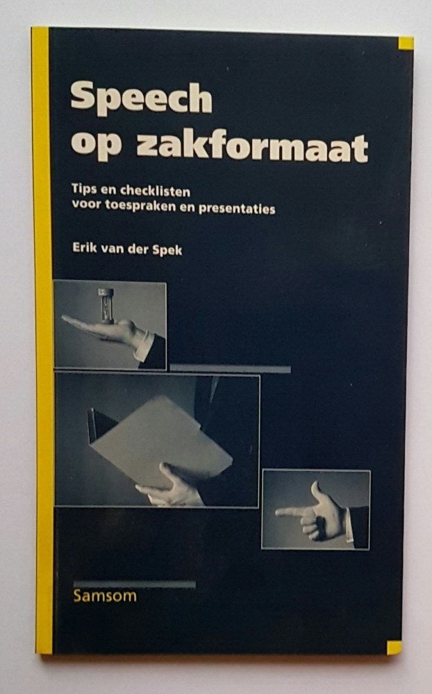 Van der Spek - Speech op zakformaat, Ophalen of Verzenden, Zo goed als nieuw, Sociale wetenschap