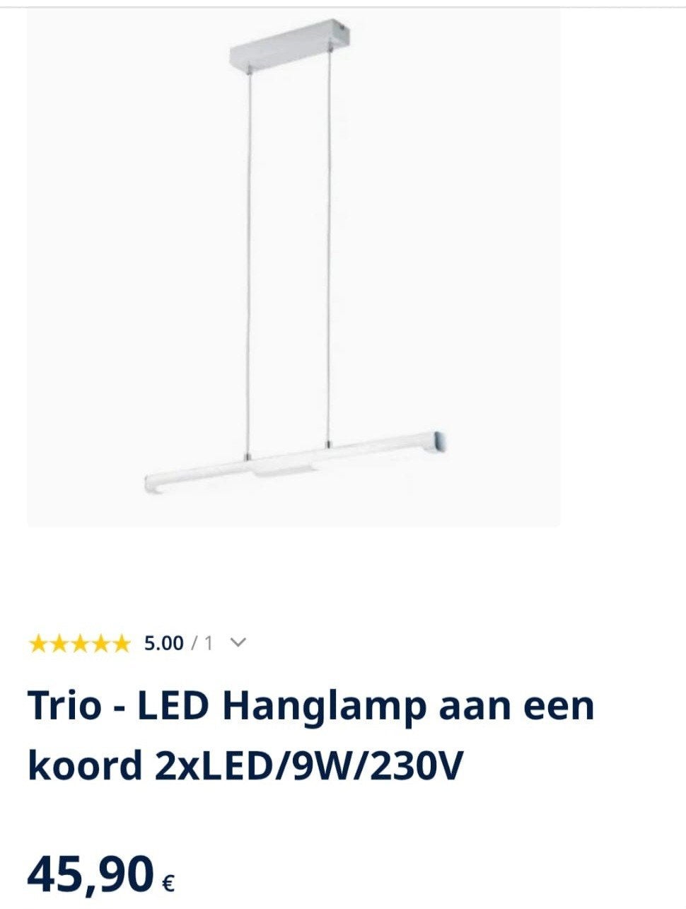 led hanglamp nieuw, nog 6 stuks te koop, Ophalen, Nieuw