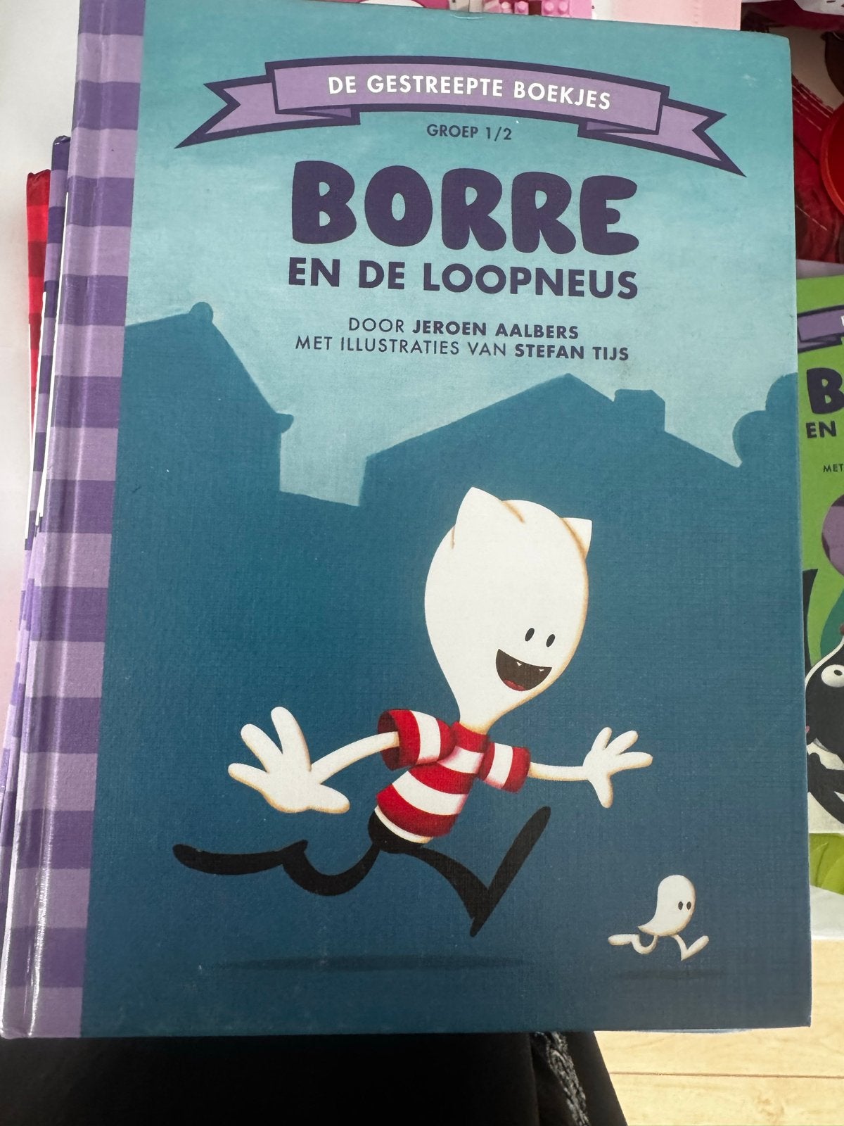 Borre en de Loopneus - De Gestreepte Boekjes Groep 1/2, Boeken, Ophalen of Verzenden, Zo goed als nieuw, 3 tot 4 jaar
