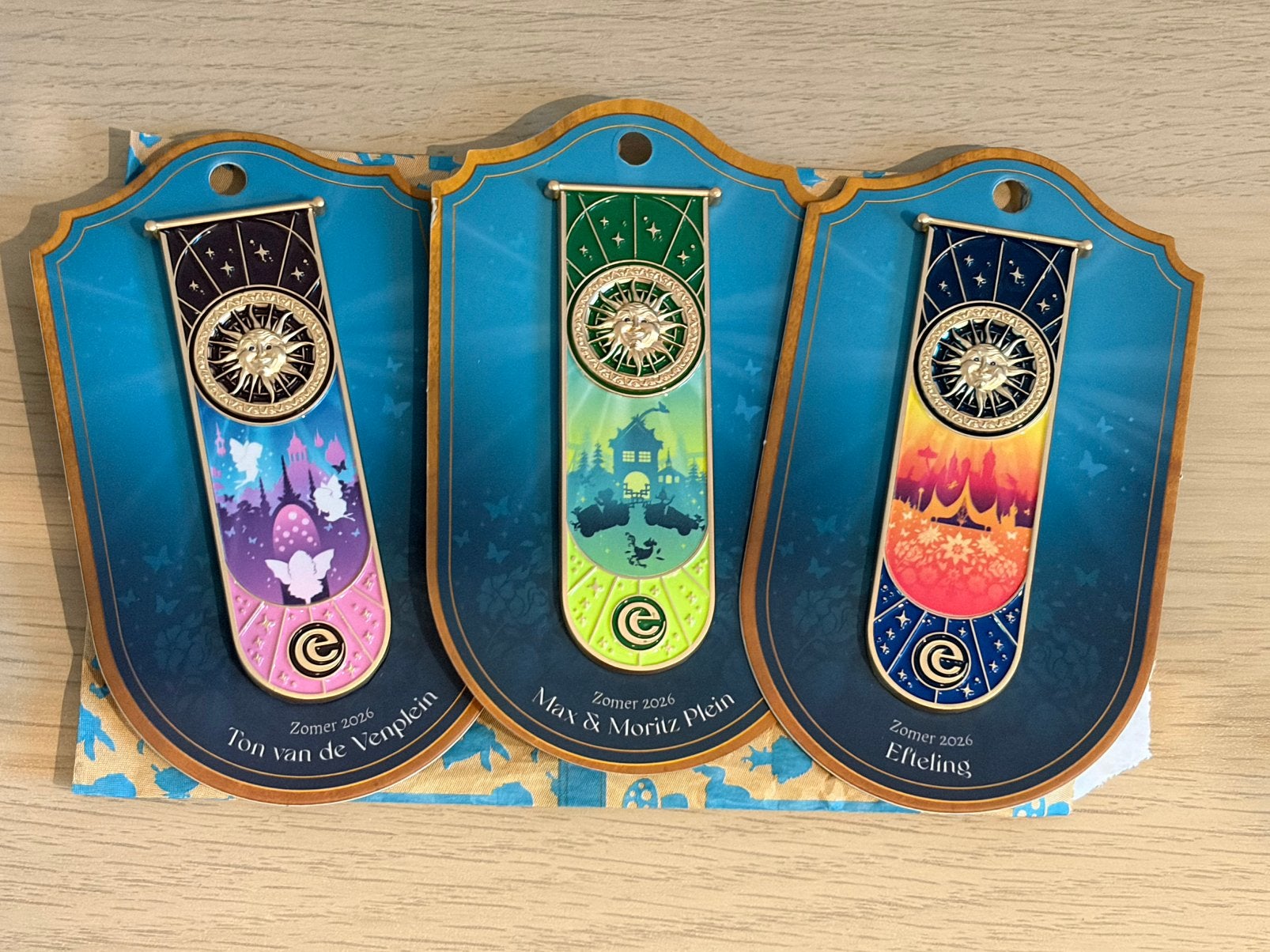 TE KOOP pin 3,4 en 5 zomer efteling (per stuk of als set), Ophalen of Verzenden, Zo goed als nieuw, Button of Speldje