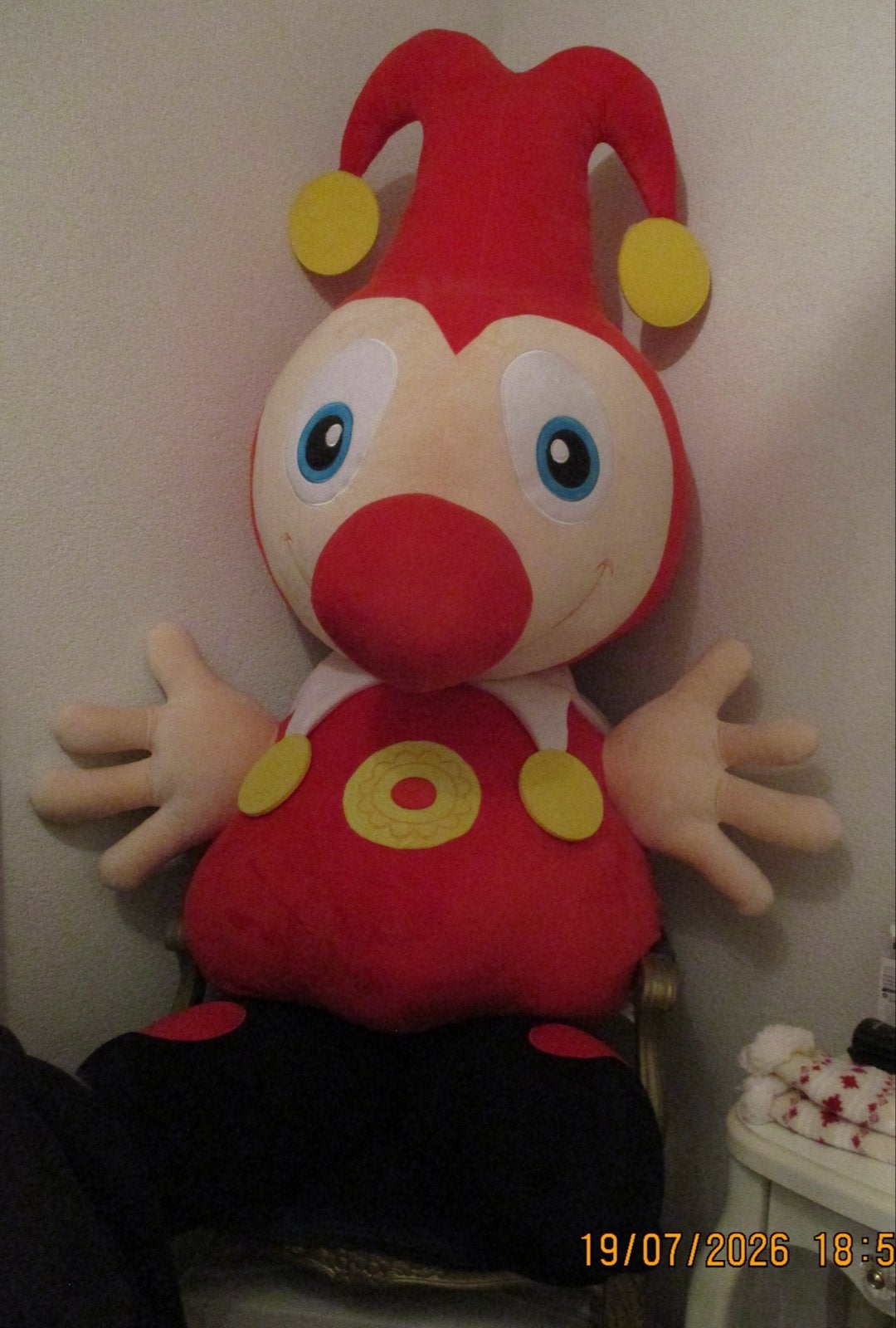 Grote orginele Jokie knuffel Efteling - XXL, Verzamelen, Efteling, Zo goed als nieuw, Beeldje of Poppetje, Ophalen