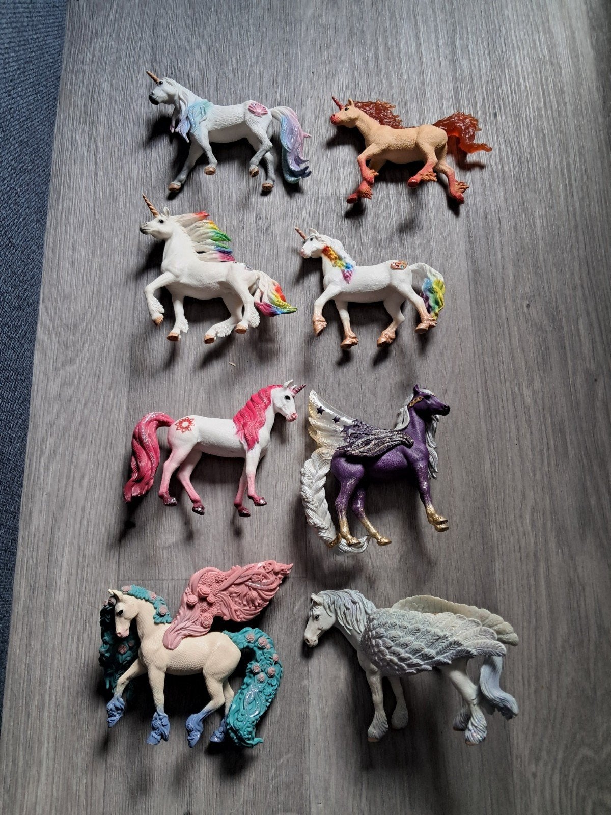 8 schleich bayala unicorns, Ophalen of Verzenden, Zo goed als nieuw