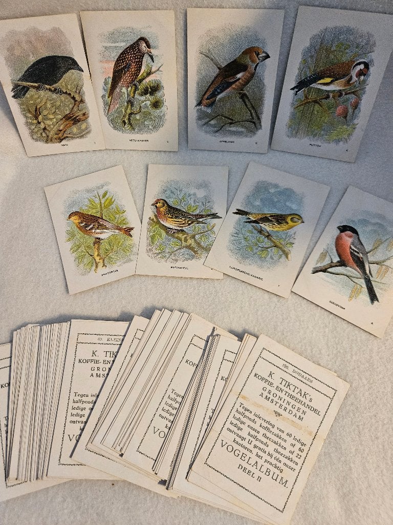 120 afbeeldingen vogels voor Tiktak Vogelalbum II uit 1927, Verzamelen, Ophalen of Verzenden, Zo goed als nieuw, Overige typen