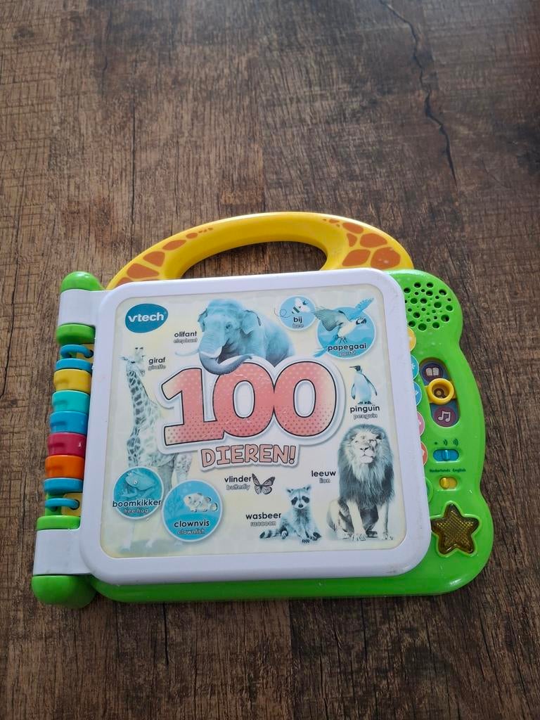 Vtech 100 dieren  boekje, Kinderen en Baby's, Speelgoed | Vtech, Ophalen of Verzenden, Gebruikt