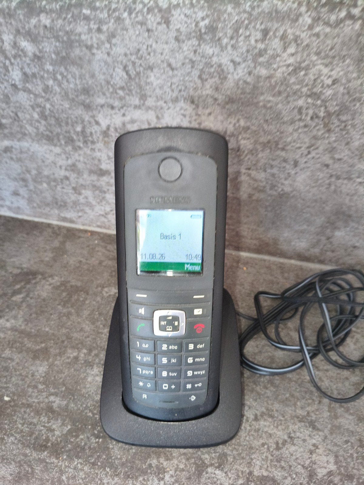 Siemens Gigaset E490 DECT Telefoon Handset en Basisstation, Telecommunicatie, Ophalen, Gebruikt, 1 handset, Stralingsarm