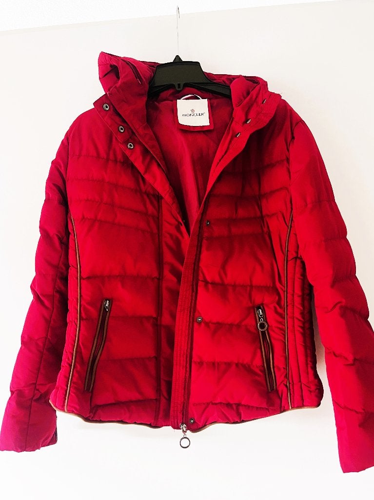 zgan winterjas/ski-jack van Moncler maat 40/42, Maat 38/40 (M), Moncler, Ophalen of Verzenden, Zo goed als nieuw