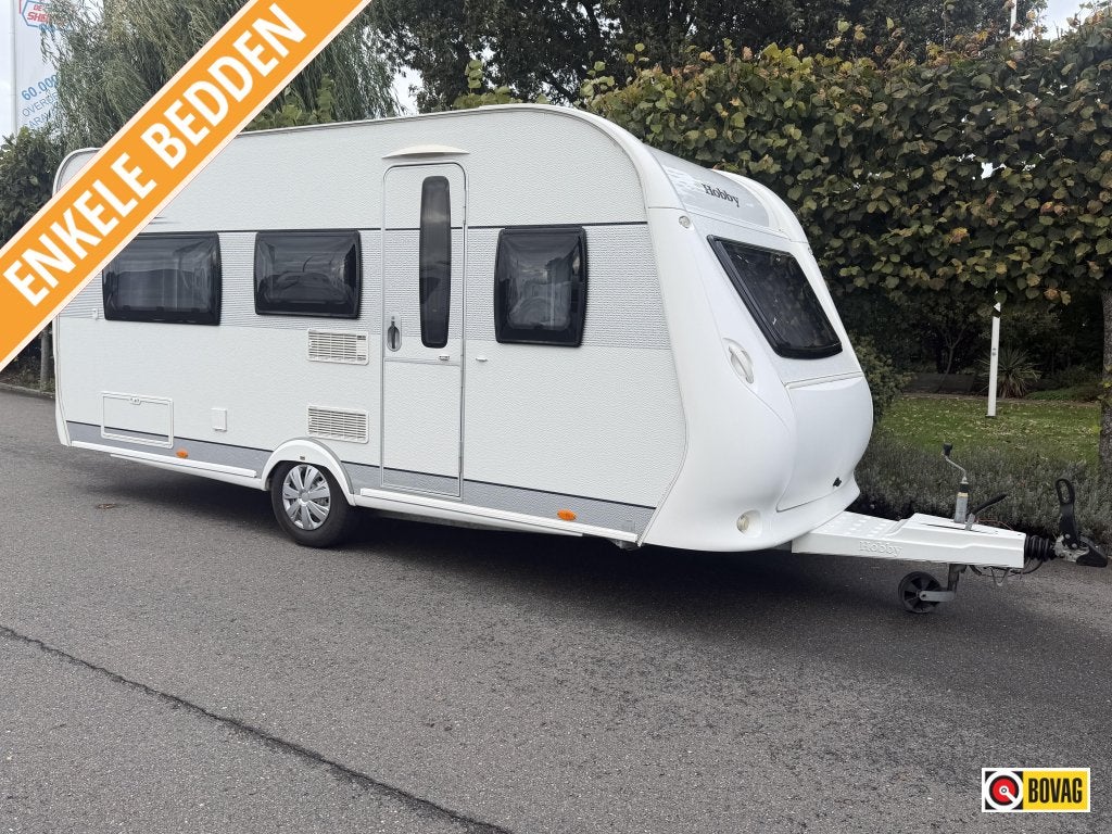 Hobby 460 LU Enkele bedden,Rondzit, Rondzit, Hobby, Bedrijf, 2 aparte bedden