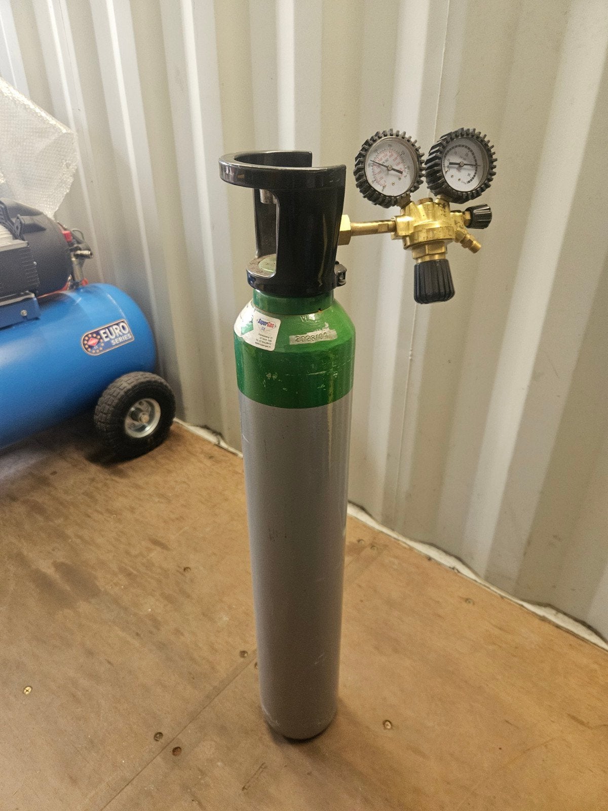 10 liter Argon gasfles met Hercules reduceerventiel, Ophalen of Verzenden