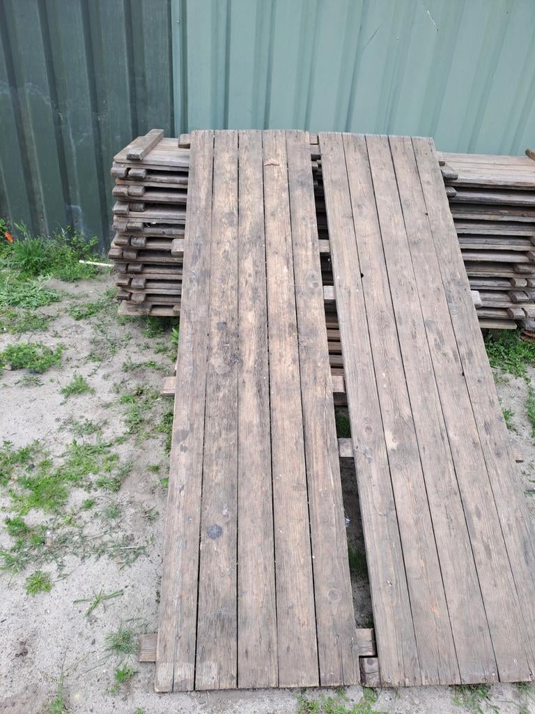 Gebruikte houten planken voor diverse projecten, Doe-het-zelf en Verbouw, Hout en Planken, Ophalen, Gebruikt, 25 tot 50 mm, Plank