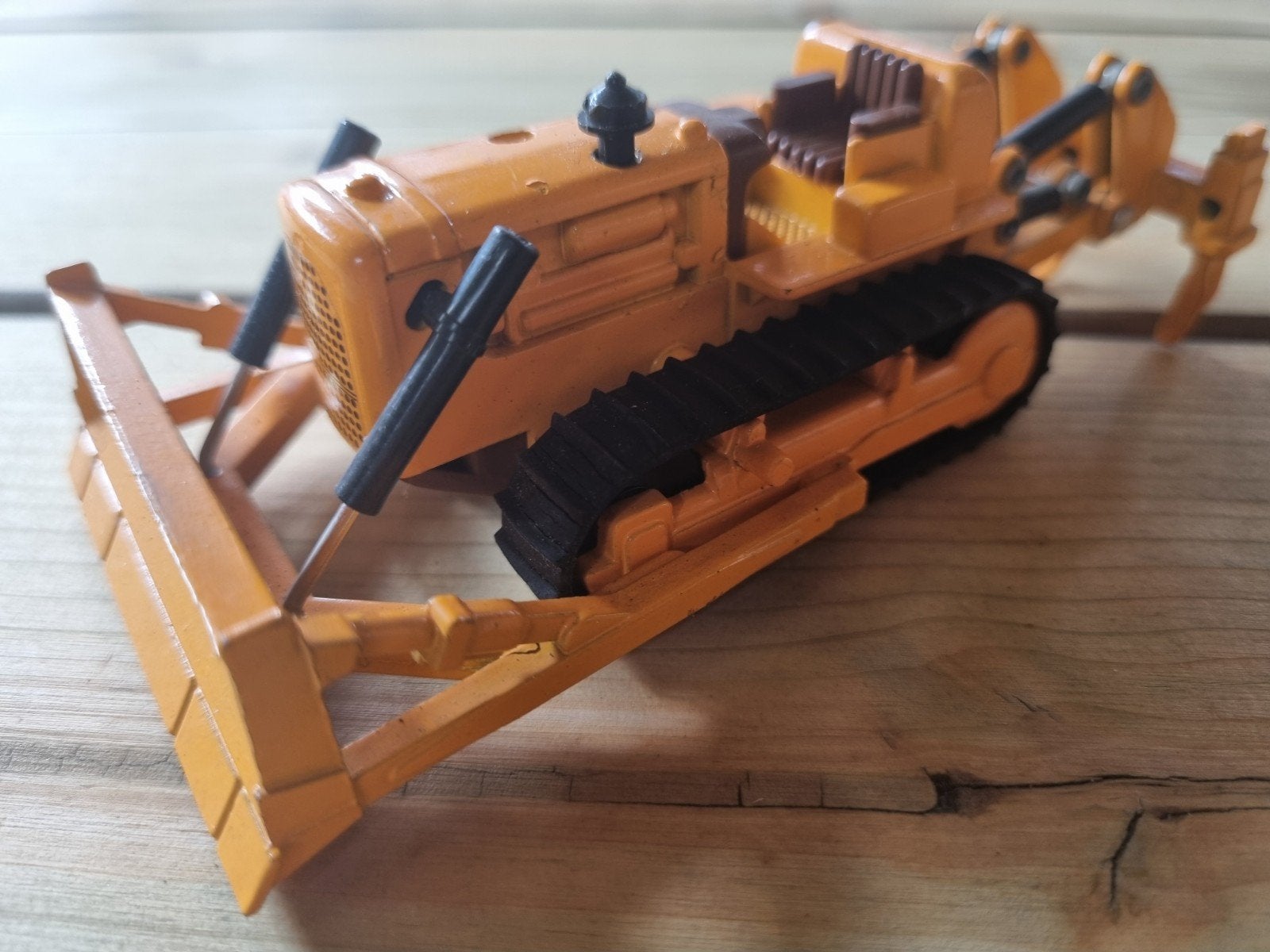 Vintage Shinsei Mini Power No.13 Bulldozer Made in Japan, Hobby en Vrije tijd, Ophalen of Verzenden, Gebruikt, Hijskraan, Tractor of Landbouw
