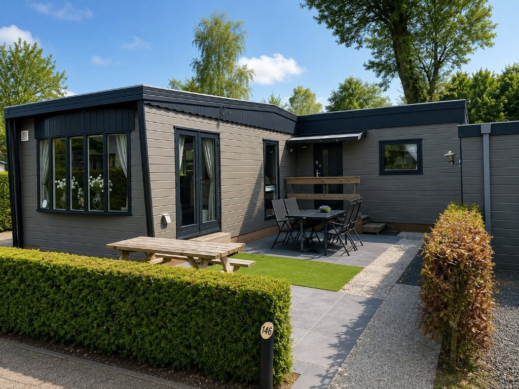 Luxe Chalet 55 m² op 195 m² eigen grond,  gemeubileerd, Tot en met 4