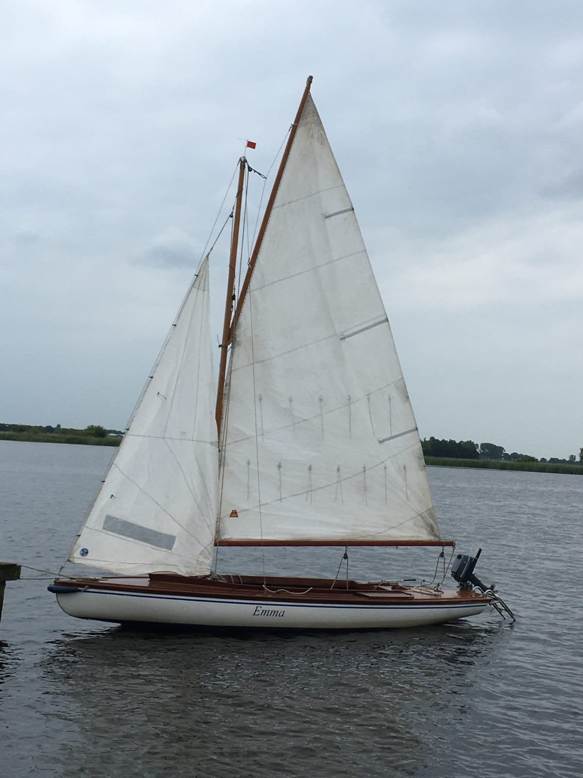 Mooie zeilboot 16 BM'er incl. motor, mast en zeil, Watersport en Boten, Ophalen of Verzenden, Gebruikt