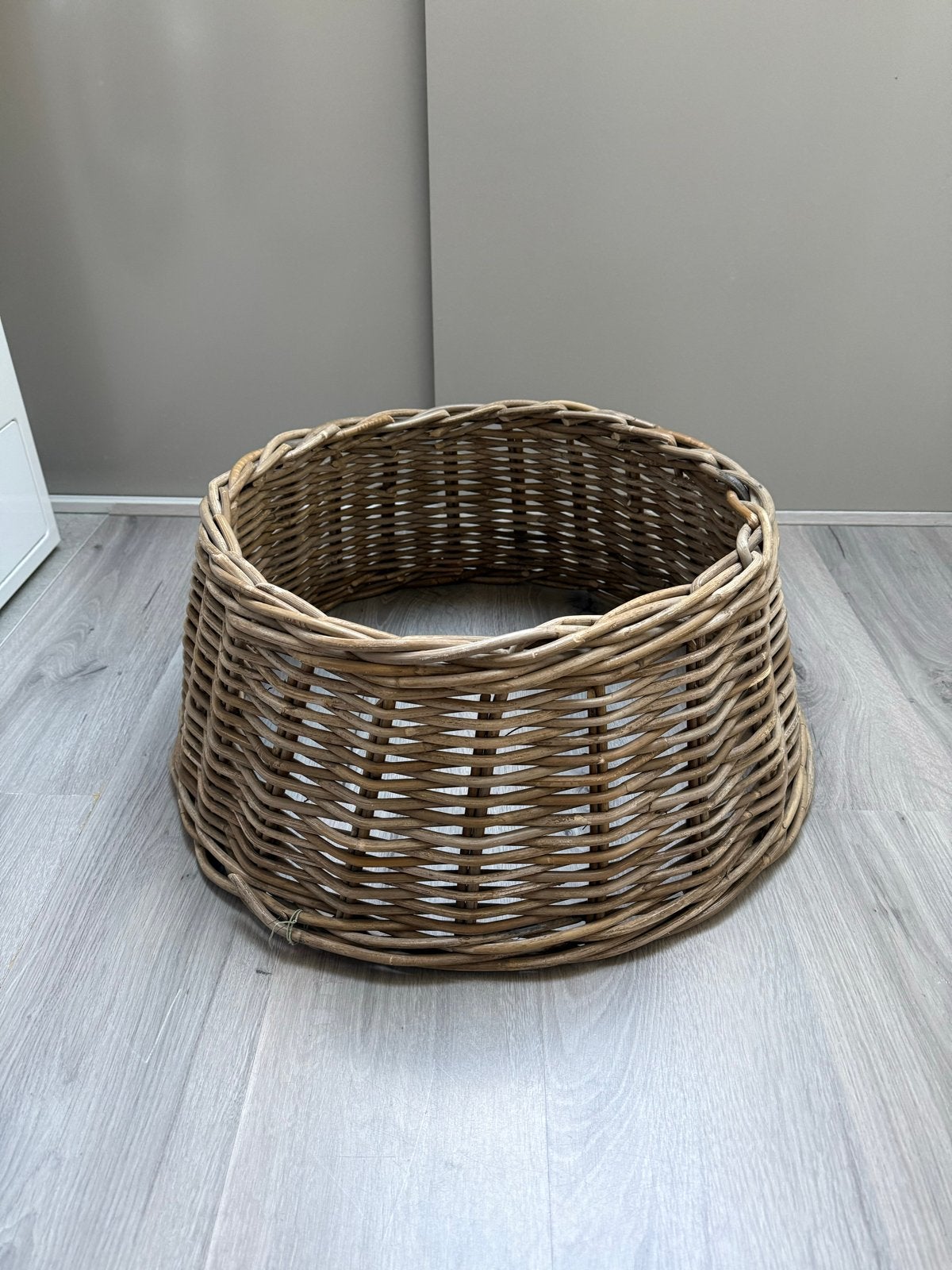 Kerstboommand rotan antiek grijs, Diversen, Ophalen of Verzenden, Zo goed als nieuw