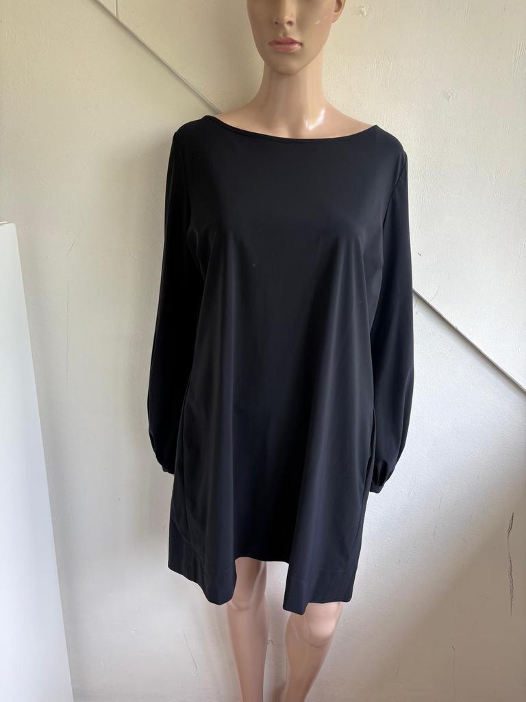Ladress travelstof jurk tuniek maat 44 L zwart met zakken, Kleding | Dames, Jurken, Zwart, Maat 42/44 (L), Ophalen of Verzenden