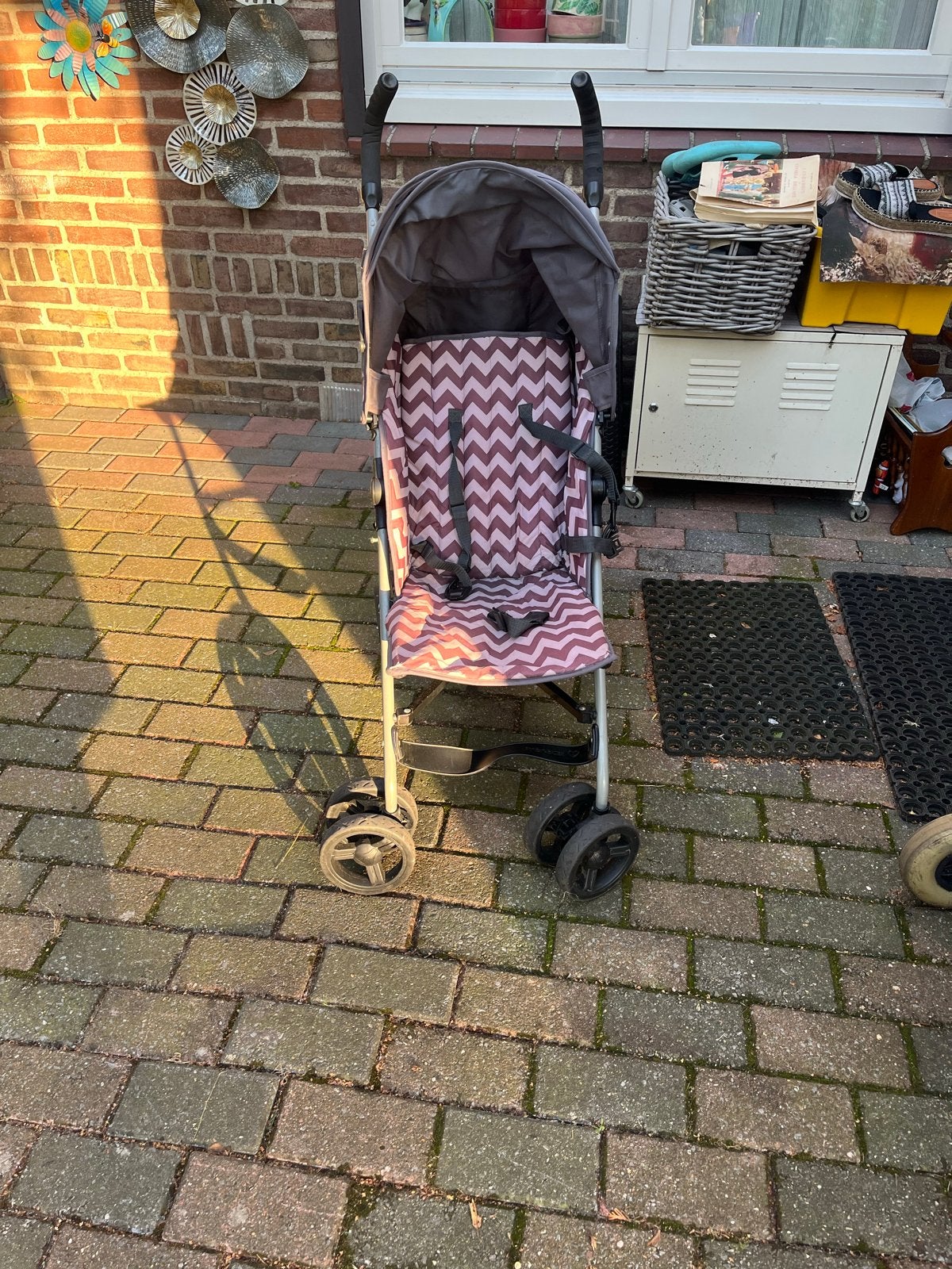 Handige buggy met zonnekap en verstelbare rugleuning, Ophalen of Verzenden, Gebruikt, Overige merken, Verstelbare rugleuning