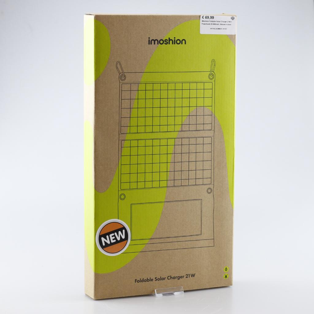 iMoshion Foldable Solar Charger 21W + Powerbank 20.000mah |, Flex Ltd., Nieuw, https://flex.com/contact-us, Nobelstraat 10, 5807 GA Oostrum