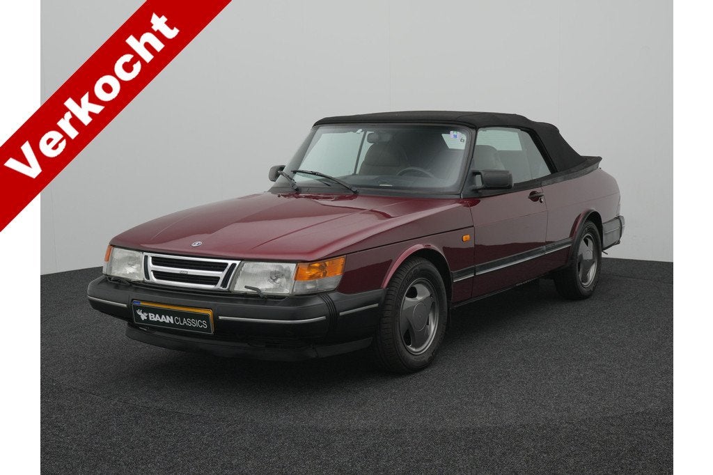 Saab 900 Cabrio 2.0i-16 (bj 1993), Auto's, Voorwielaandrijving, Cabriolet, Bedrijf, Handgeschakeld