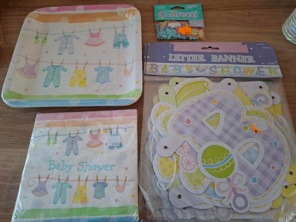 Babyshower pakket, Ophalen of Verzenden, Nieuw, Versiering, Geboorte of Huwelijk