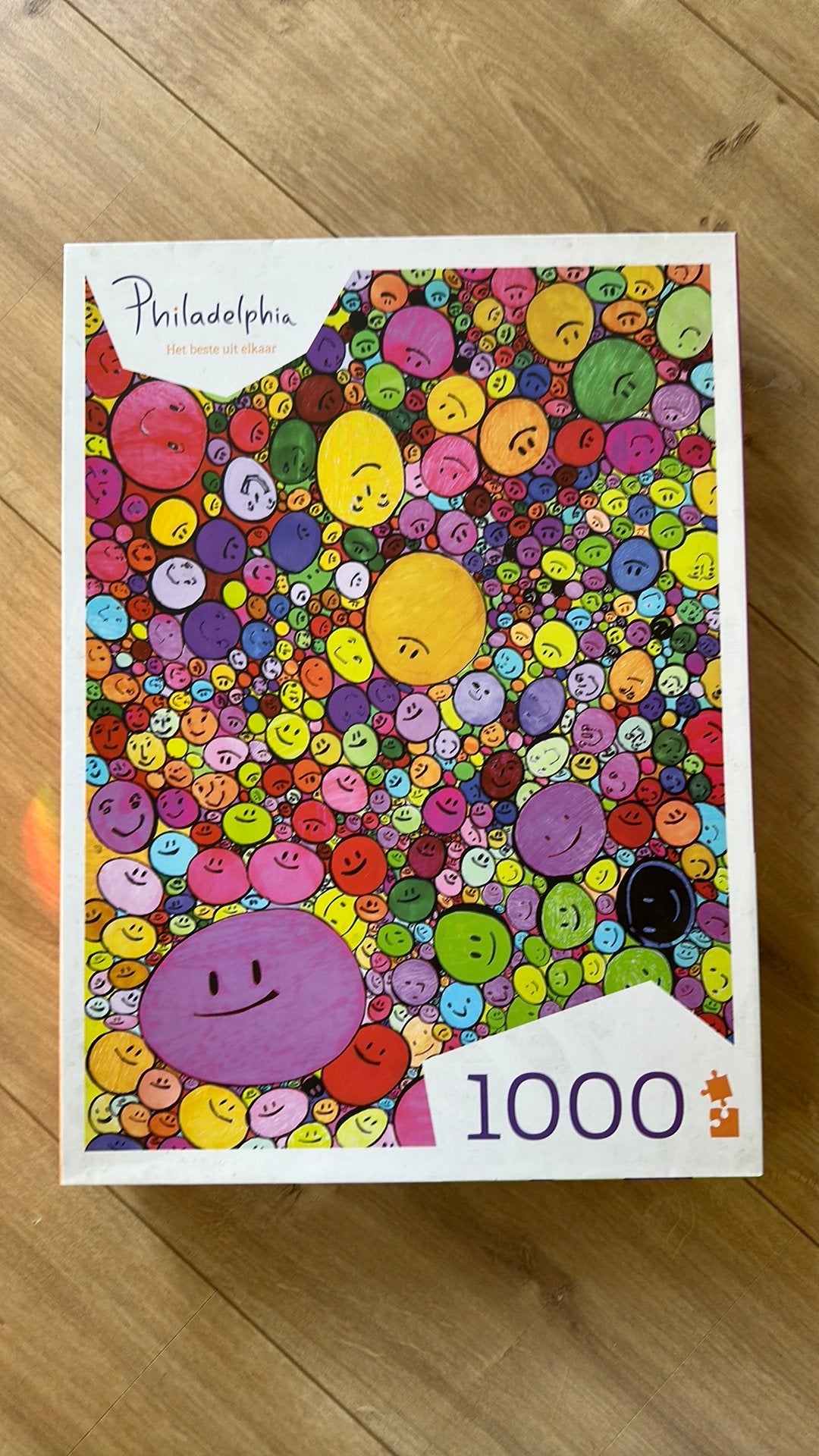 Vrolijke puzzel, 1000 stuks, Ophalen of Verzenden, 500 t/m 1500 stukjes, Zo goed als nieuw