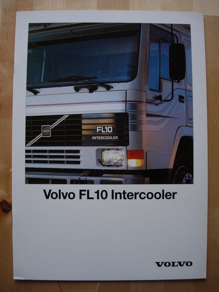 Volvo FL10 Brochure 1990 FL 10 Intercooler - NL Volvo FL10, Volvo, Zo goed als nieuw, Volvo, Ophalen of Verzenden