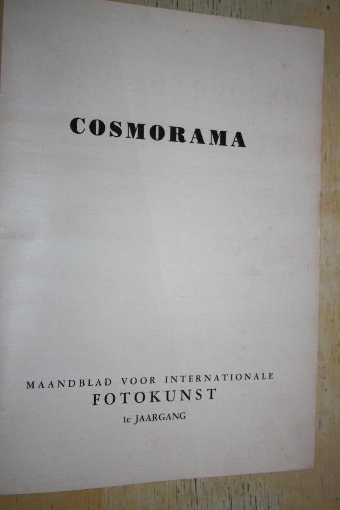 Cosmorama Maandblad voor internationale fotokunst 1934, Ophalen of Verzenden, Gelezen, Fotografen