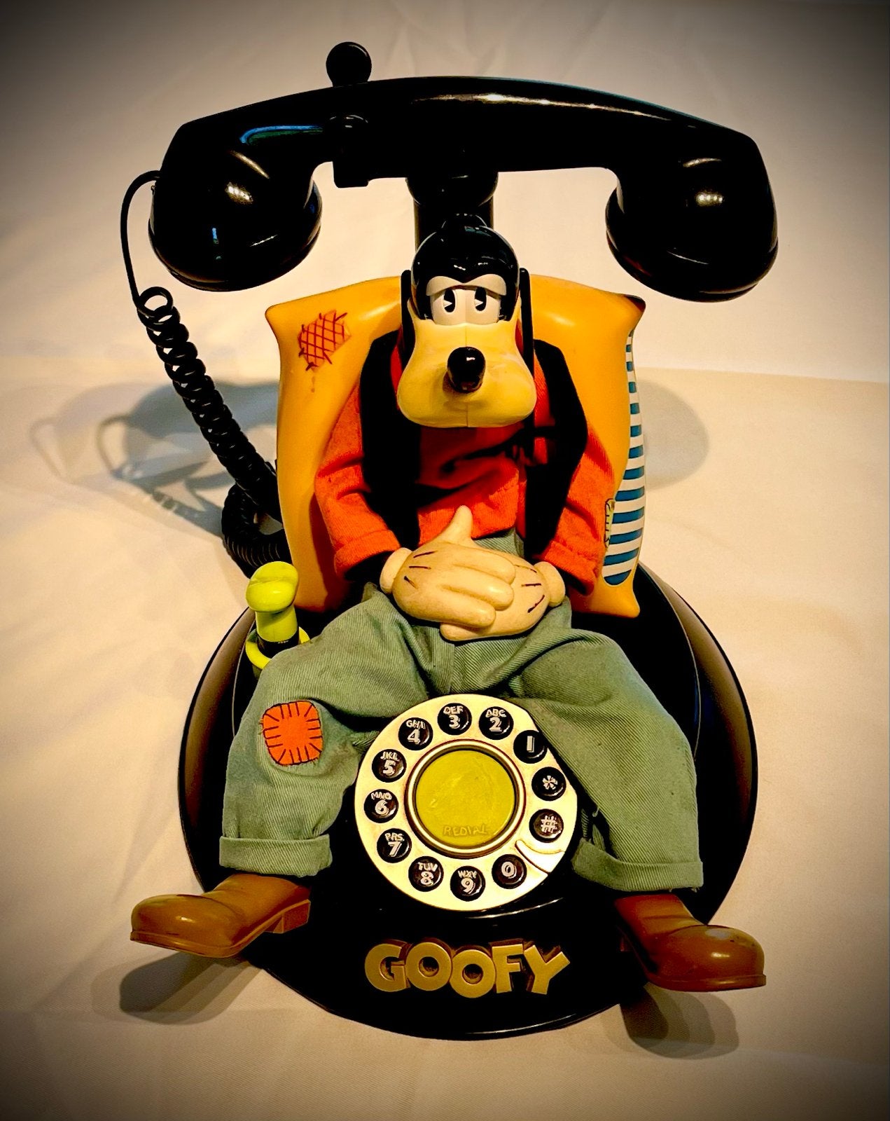 Vintage Goofy Telefoon - Decoratief en Uniek, Ophalen of Verzenden, Gebruikt, 1 handset