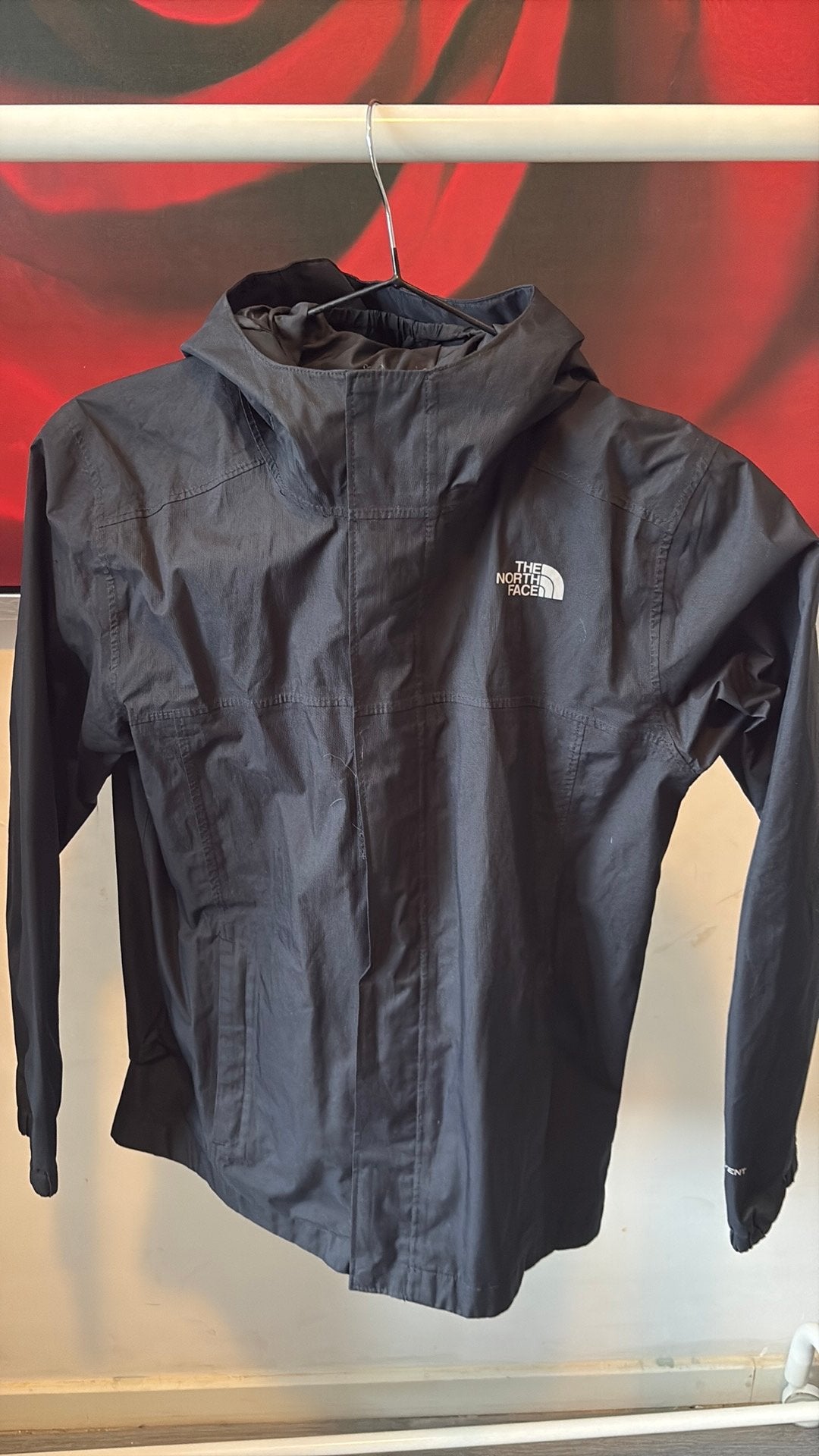 North face regenjas, Ophalen, Zo goed als nieuw, Zwart