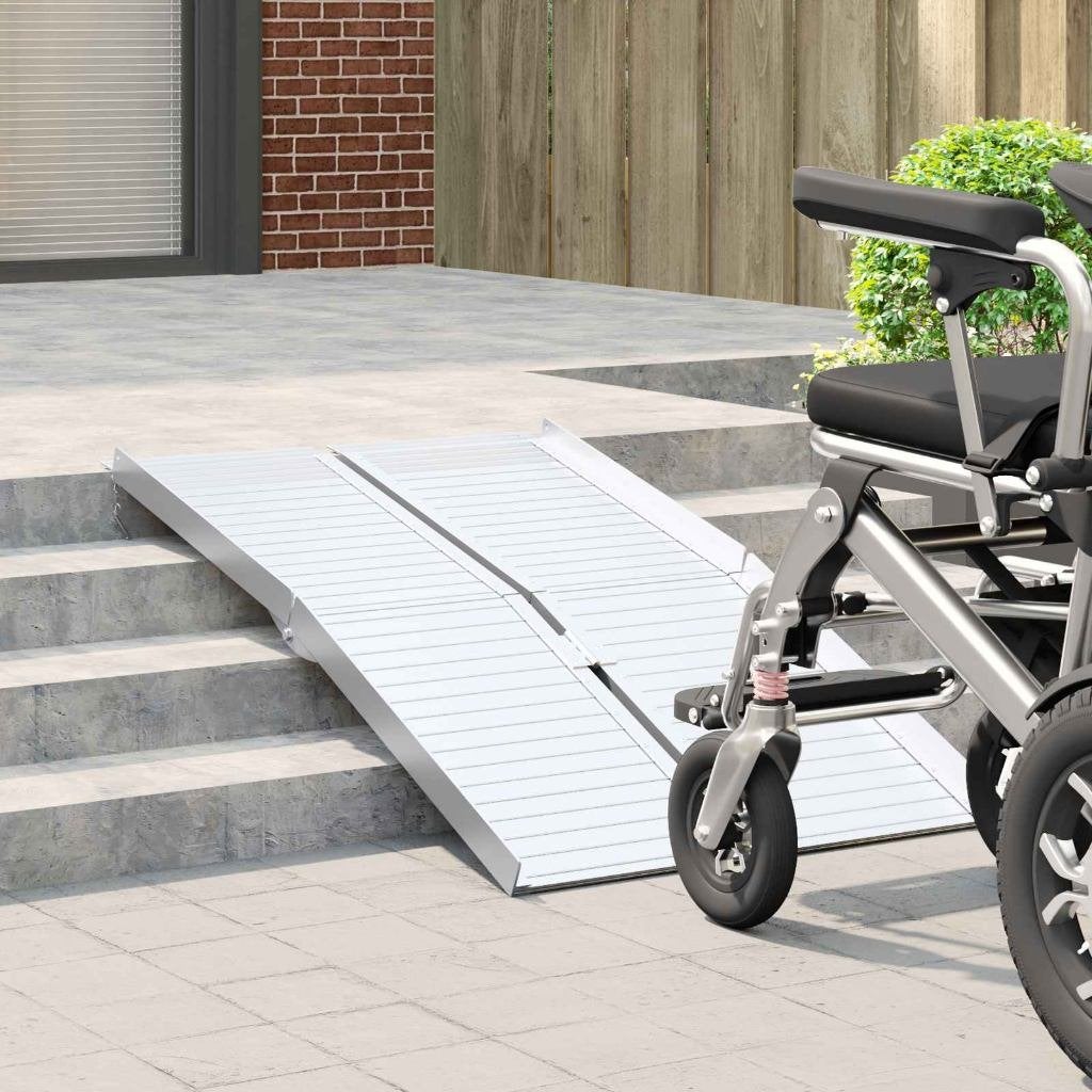 Rolstoeloprijplaat opvouwbaar 122 cm aluminium GRATIS BZRGD!, Verzenden, Nieuw, Nvt, Nvt