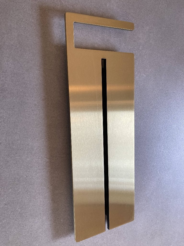Blaufoss Finn plankje douchewand X2O brushed champagne gold, Ophalen of Verzenden, Nieuw, Koper, Douche