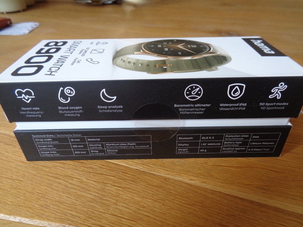 Gloednieuw HAMA smartwatch GPS., Stappen, Wit, Nieuw, Ophalen of Verzenden