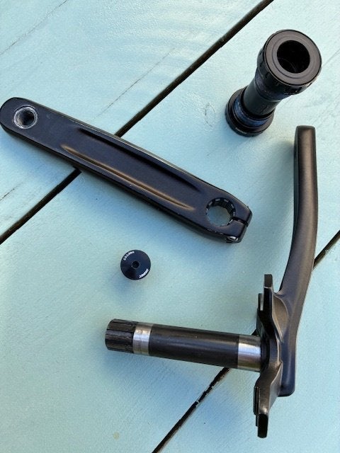 BMX SD Pro Crankset 4 Hole Trapas Crankstel Meybo, Fietsen en Brommers, Fietsen | Crossfietsen en BMX, Ophalen of Verzenden, Gebruikt