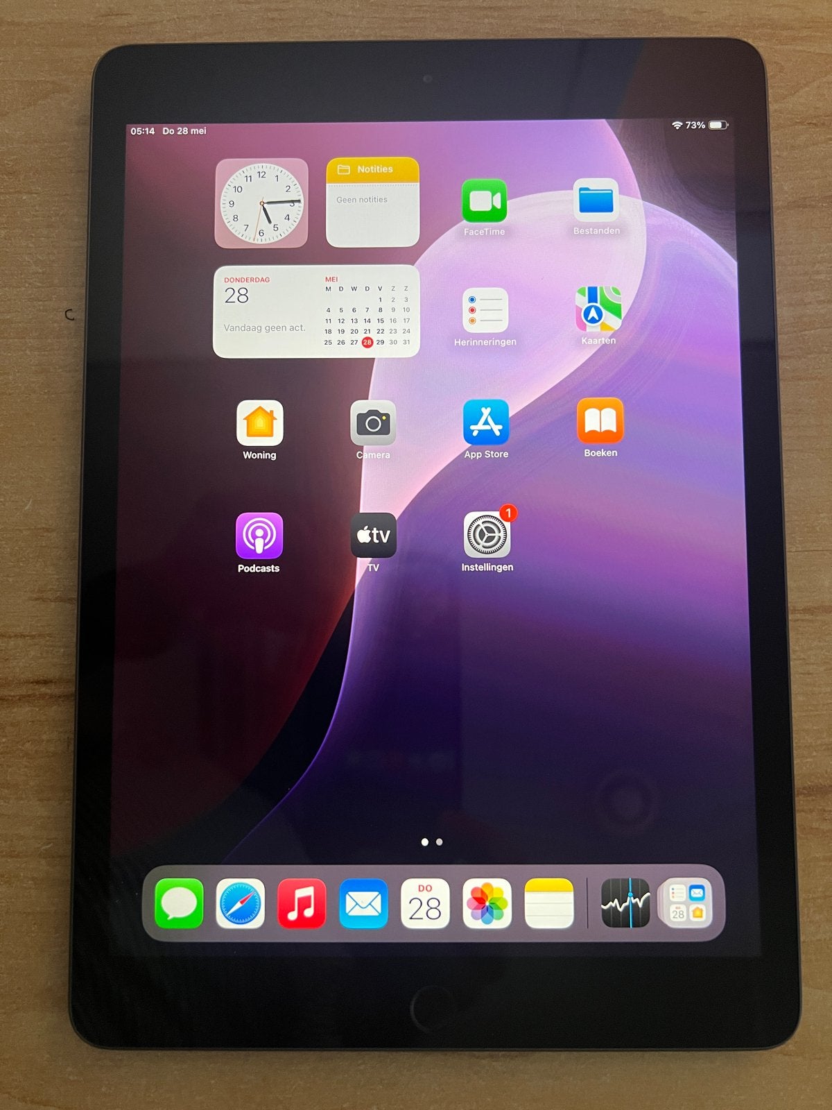 Apple iPad (7e generatie) - 128 GB - Spacegrijs met lader, 10 inch, Apple iPad, Ophalen of Verzenden, Zo goed als nieuw